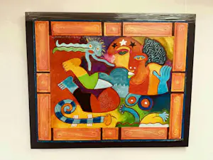 Clemens Briels - Handbewerkte zeefdruk Nr. 4 - Un jardiro secreto - op paneel kopen? Bied vanaf 375!