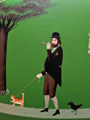 Willem Westbroek - Walking the cat ( Portait of the mayor André van der Louw ) kopen? Bied vanaf 45!