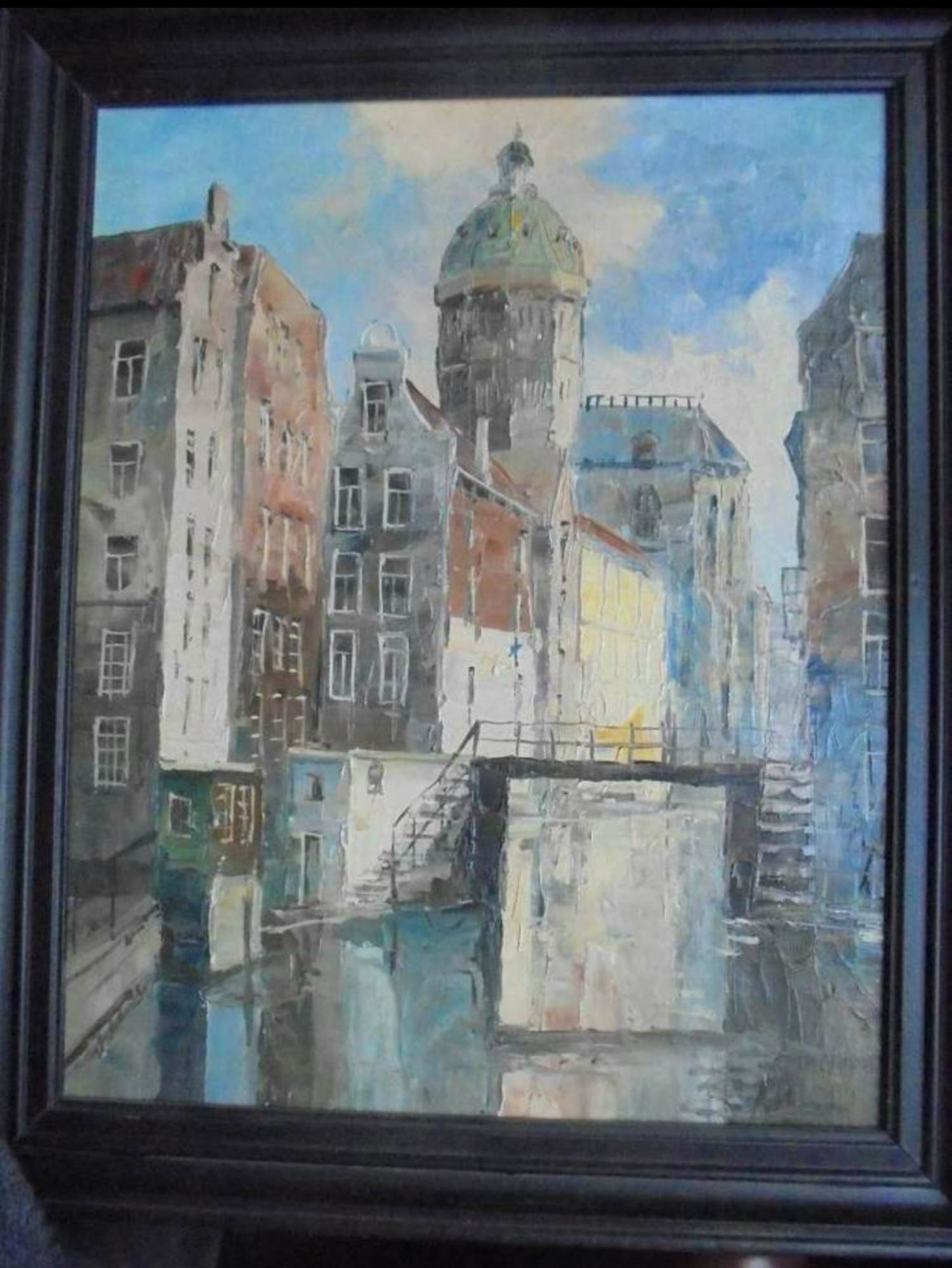 Louis Bron - Stadsgezicht Amsterdam van Louis Bron kopen? Bied vanaf 65!