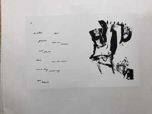 Niet of onleesbaar gesigneerd - Serie van zes zeefdrukken en zes gedichten kopen? Bied vanaf 1!