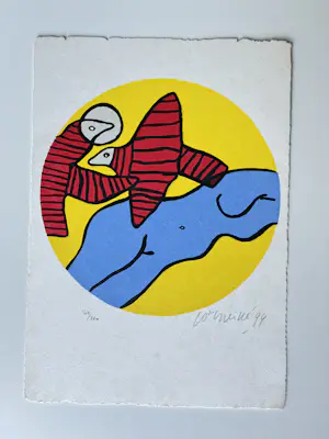 Corneille - compositie met vrouwenfiguur en vogels kopen? Bied vanaf 139!