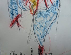 Anton Heyboer - Vrolijke kleurige danseres kopen? Bied vanaf 175!