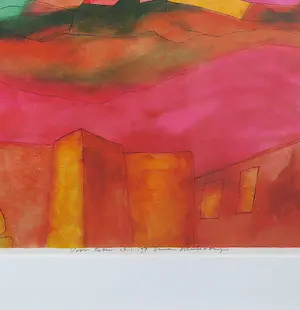 Susan Schildkamp - Zeefdruk, La campagna - Ingelijst (Groot) kopen? Bied vanaf 40!