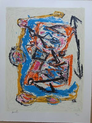 Jacques Doucet - COBRA / KLEURLITHO / 65x50cm / SIG kopen? Bied vanaf 60!