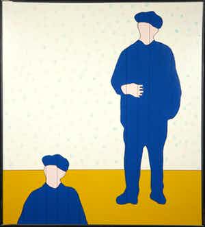 Pieter Celie - Gemengde techniek op doek, Compositie II - Ingelijst (Groot) verkocht voor € 100!