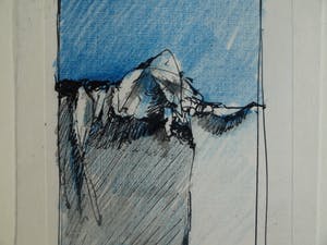 Fon Klement - 2 Tekeningen , schetsen - 1987 kopen? Bied vanaf 50!