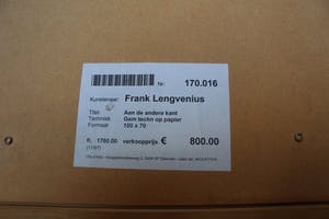 Frank Lengvenius - Gemengde techniek op papier: Aan de andere kant kopen? Bied vanaf 99!