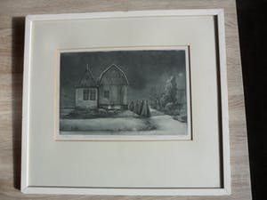 Theo Ros - Gravure. Titel. "Wieringer Klaagvrouwen". uit 1974 kopen? Bied vanaf 20!