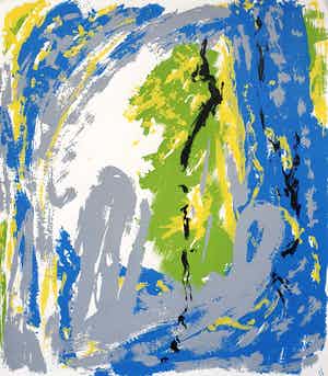 Piet Clement - Zeefdruk: Abstracte compositie verkocht voor € 34!