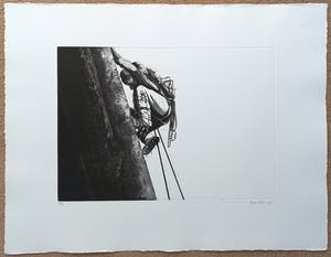 Rene Polak - Alpinist, aquatint ets (kleine oplage) kopen? Bied vanaf 50!