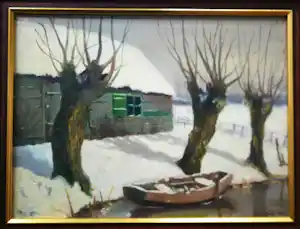 Willem van der Ven - Wintergezicht. verkauft für € 89!
