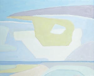 Paul Overhaus - Olieverf op doek, Gele wolk - Ingelijst kopen? Bied vanaf 80!