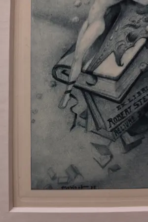 Jean Morisot - Erotisch werk. Vrouw op boek. kopen? Bied vanaf 55!