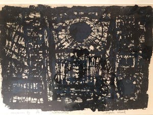 Jaap Kraanen - Kathedrale - Zeefdruk, Ingelijst kopen? Bied vanaf 55!