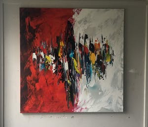 Gena - Abstract “ R & W “ kopen? Bied vanaf 200!