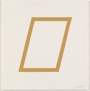Sol LeWitt - Zeefdruk uit de serie 'Five Geometric Figures in Five Colors' - Ingelijst kopen? Bied vanaf 450!