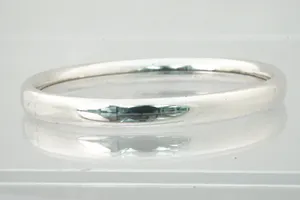 Sterling 1e gehalte zilveren unisex "slaven" armband - glad gepolijst model kopen? Bied vanaf 28!