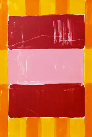 Adine Engelman - Abstracte compositie, monotype (unica) verkauft für € 80!