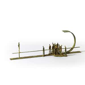 Ronald Tolman - Hommage aan Hannie Schaft, bronzen beeld (unica, zwaar en zeer groot) verkocht voor € 1850!