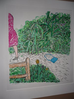 Pieter Holstein - Zeefdruk, Titel, ‘Tasje verloren’ kopen? Bied vanaf 50!