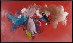 Martin van Dijk - Olieverf op doek, Verliefd landschap - Ingelijst (Groot) kopen? Bied vanaf 450!