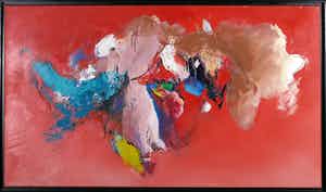 Martin van Dijk - Olieverf op doek, Verliefd landschap - Ingelijst (Groot) verkocht voor € 450!