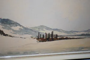 Marius de Jongere - Strandgezicht - aquarel kopen? Bied vanaf 65!