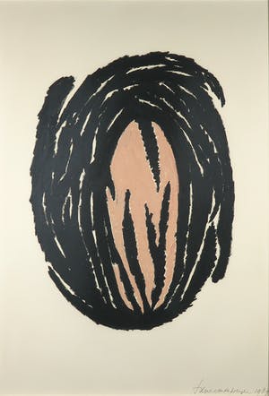 Tine van de Weyer - Pastelkrijt, Zonder titel - Ingelijst (Groot) kopen? Bied vanaf 50!