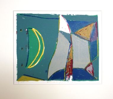 Piet Warffemius - Compositie - ingelijst  verkocht voor € 65!