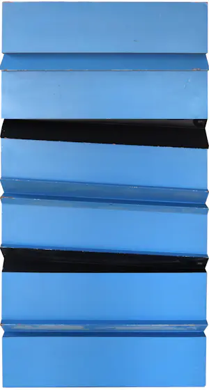 Johan H.W. Blaeke - Wandobject, Blauw 6 / Zwart 2 kaufen? Bieten Sie von 1!