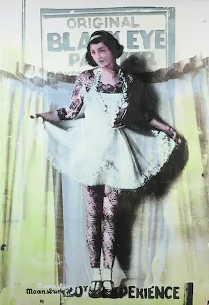 Crail Moansburg - Zeefdruk, Tattooed broken promise 2 - Ingelijst (Groot) kopen? Bied vanaf 70!