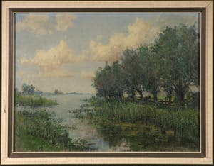 Josef Verheijen - (toegeschreven aan) - Olieverf op doek, Landschap - Ingelijst kopen? Bied vanaf 70!