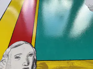 Pat Andrea - Gemengde druktechniek op papier | 'Kamer' | 1994 kopen? Bied vanaf 200!