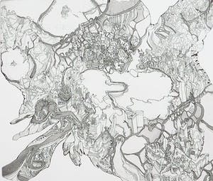 Rikkert Mullenders - Ets, Stad van boven kopen? Bied vanaf 1!