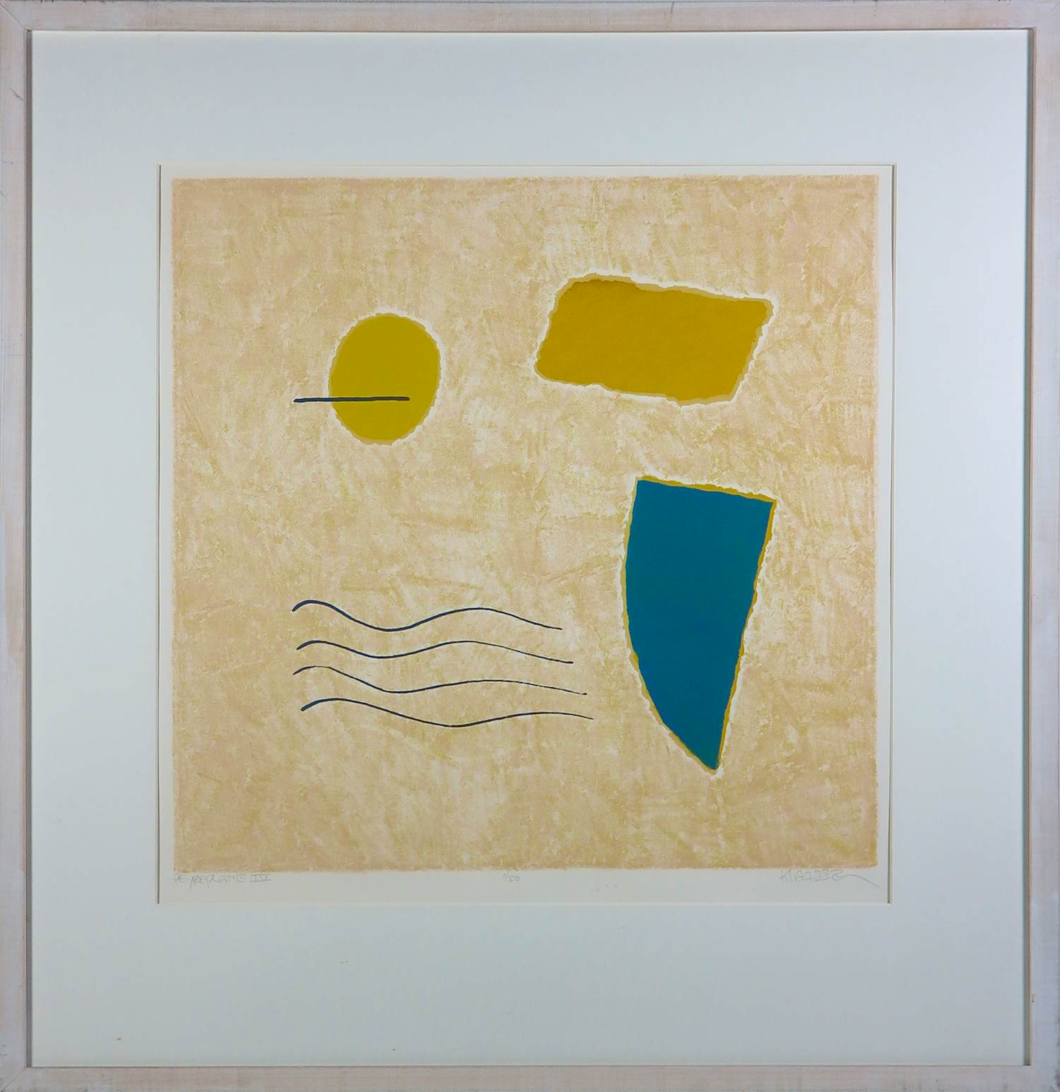 Wil Klaassen - Zeefdruk op papier, Peyreplane IV - Ingelijst kopen? Bied vanaf 50!