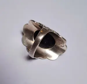 Buy nieuwe Handgemaakte  zilveren ring met blauwe lapis lazuli? Bid from 50!