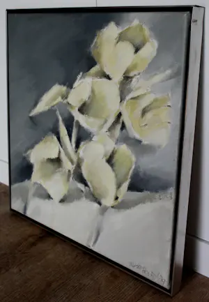 Fon Klement - Ingelijste olieverf op doek: Bloemen - 1989 kaufen? Bieten Sie von 699!