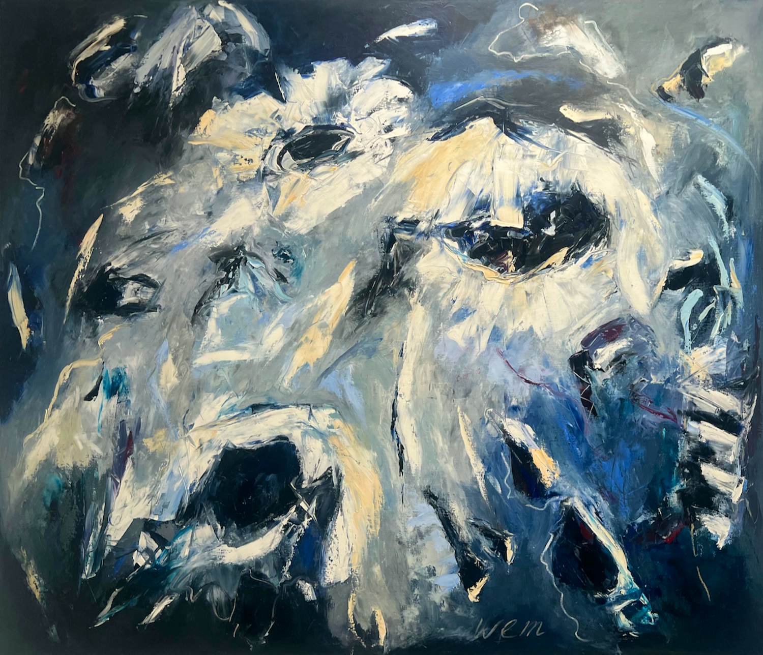 Wem van Loon - Wem van Loon | Olieverf op doek | Uniek werk (GROOT) kopen? Bied vanaf 20!