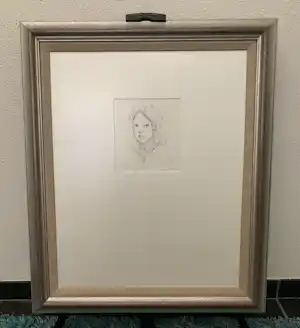 Leonor Fini - 'Meisje'. Gesigneerde en genummerde ets. vendu pour 89€ !