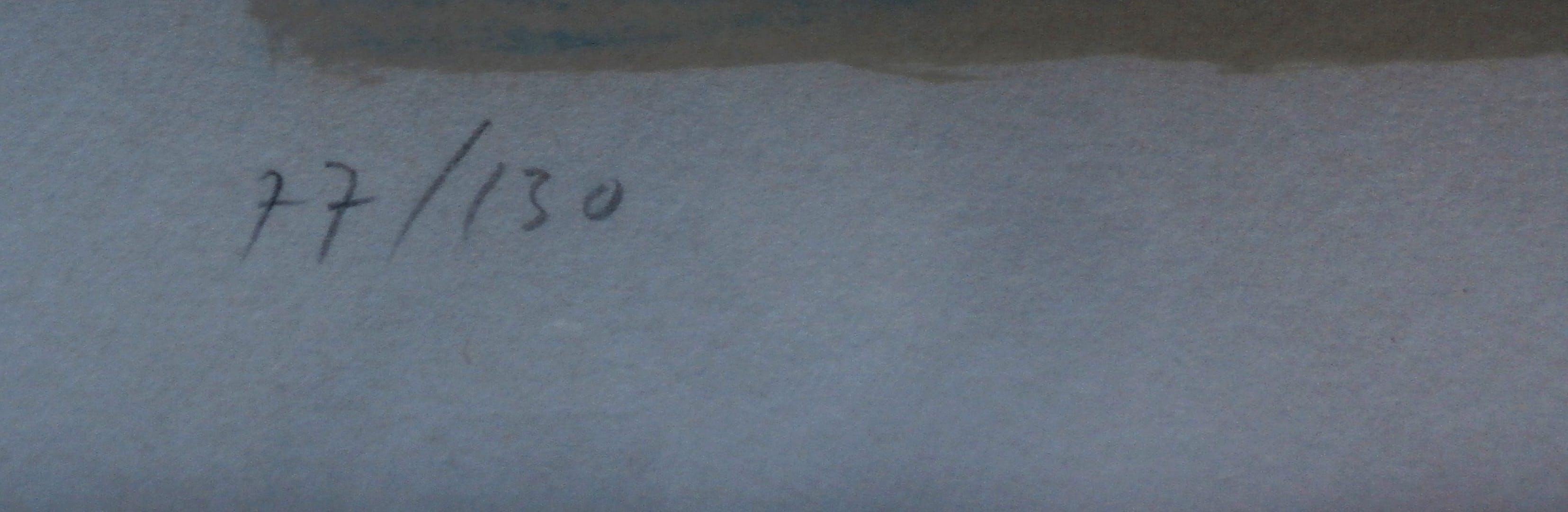 Hans Potthof - ingelijste litho: strandgezicht kopen? Bied vanaf 150!