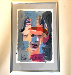 Peter Klashorst - Beschilderde Zeefdruk van Max Verstappen kopen? Bied vanaf 10!