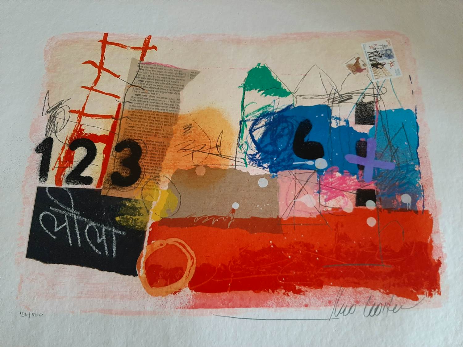 Theo Koster - Zeefdruk, collage 123 kopen? Bied vanaf 35!