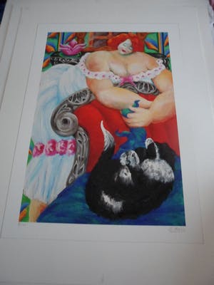 Engelien Kooy - Zeefdruk. Titel, Onbekend. kopen? Bied vanaf 30!