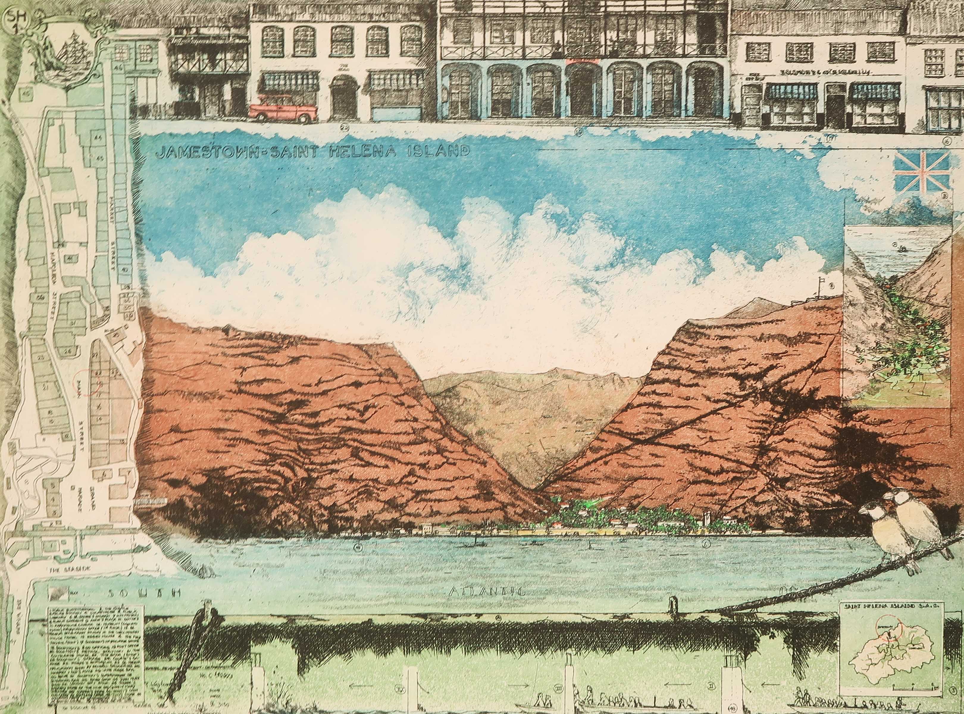 Rolf Weijburg - Ets en aquatint, Jamestown kopen? Bied vanaf 40!