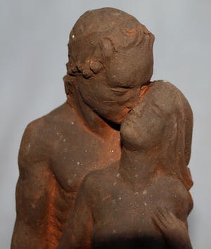 Niet of onleesbaar gesigneerd - Beeld van klei , Melodie , Rubinstein – 1941 – gesigneerd CH of HC kopen? Bied vanaf 1!