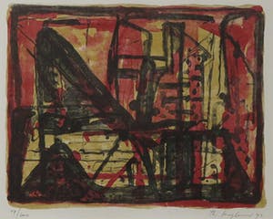 Theo Kuijpers - Litho, Zonder titel - Ingelijst (Groot) kopen? Bied vanaf 35!