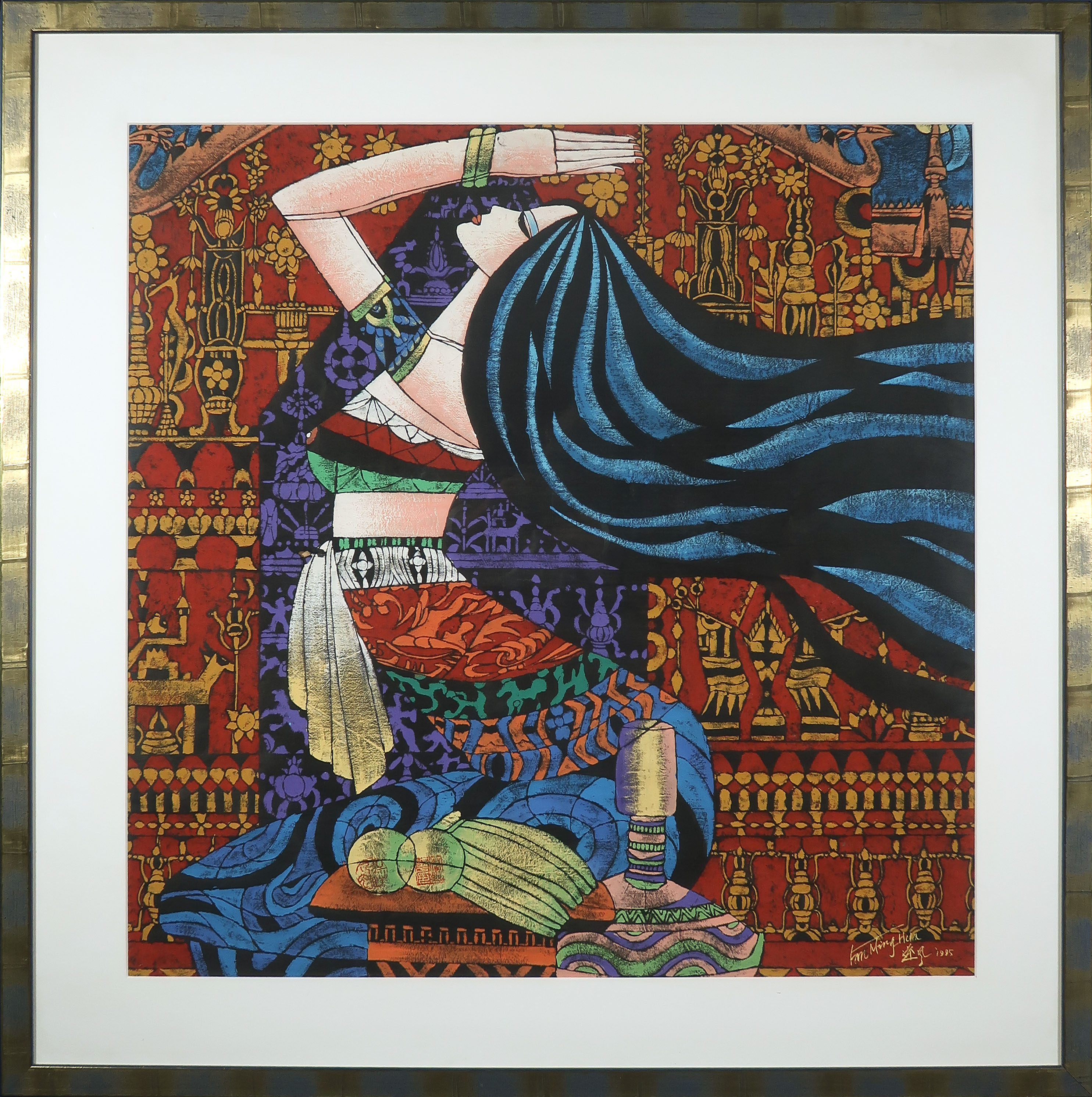 Fan Ming Hua - Gouache op papier, Zonder titel - Ingelijst (Groot) kopen? Bied vanaf 100!