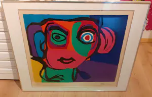 Karel Appel - Compositie (ingelijst) kopen? Bied vanaf 1095!