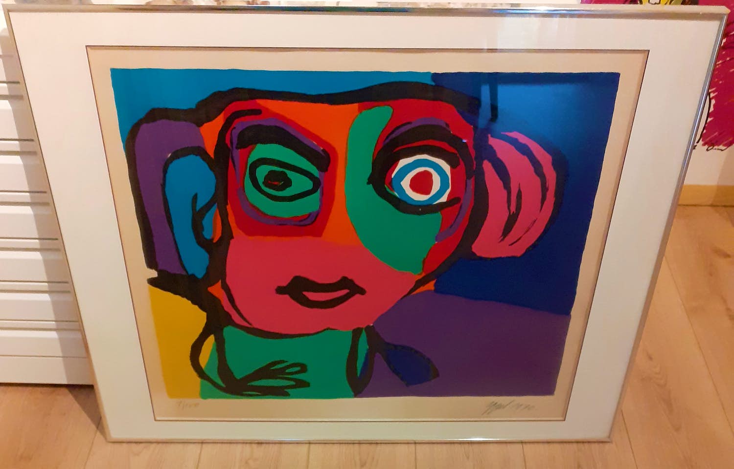 Karel Appel - Compositie (ingelijst) kopen? Bied vanaf 1095!