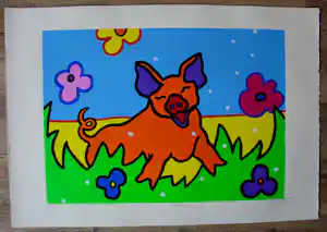 Shunyam - Kleurenzeefdruk: "Arthur" - 1993 verkauft für € 60!